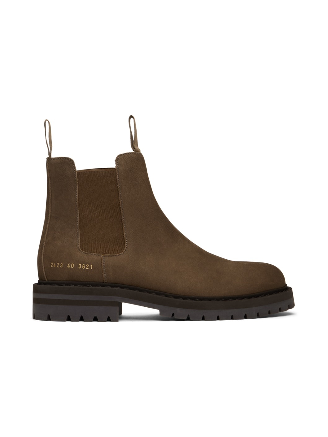 Brown Suede Chelsea Boots - 1