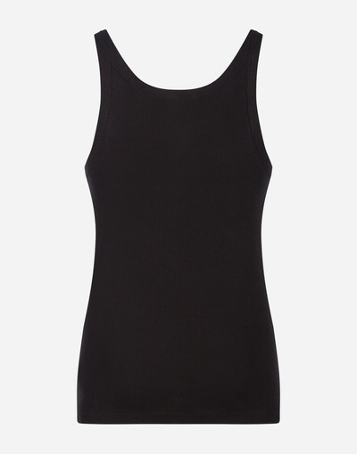 Dolce & Gabbana Tank top in ribbed cotton outlook