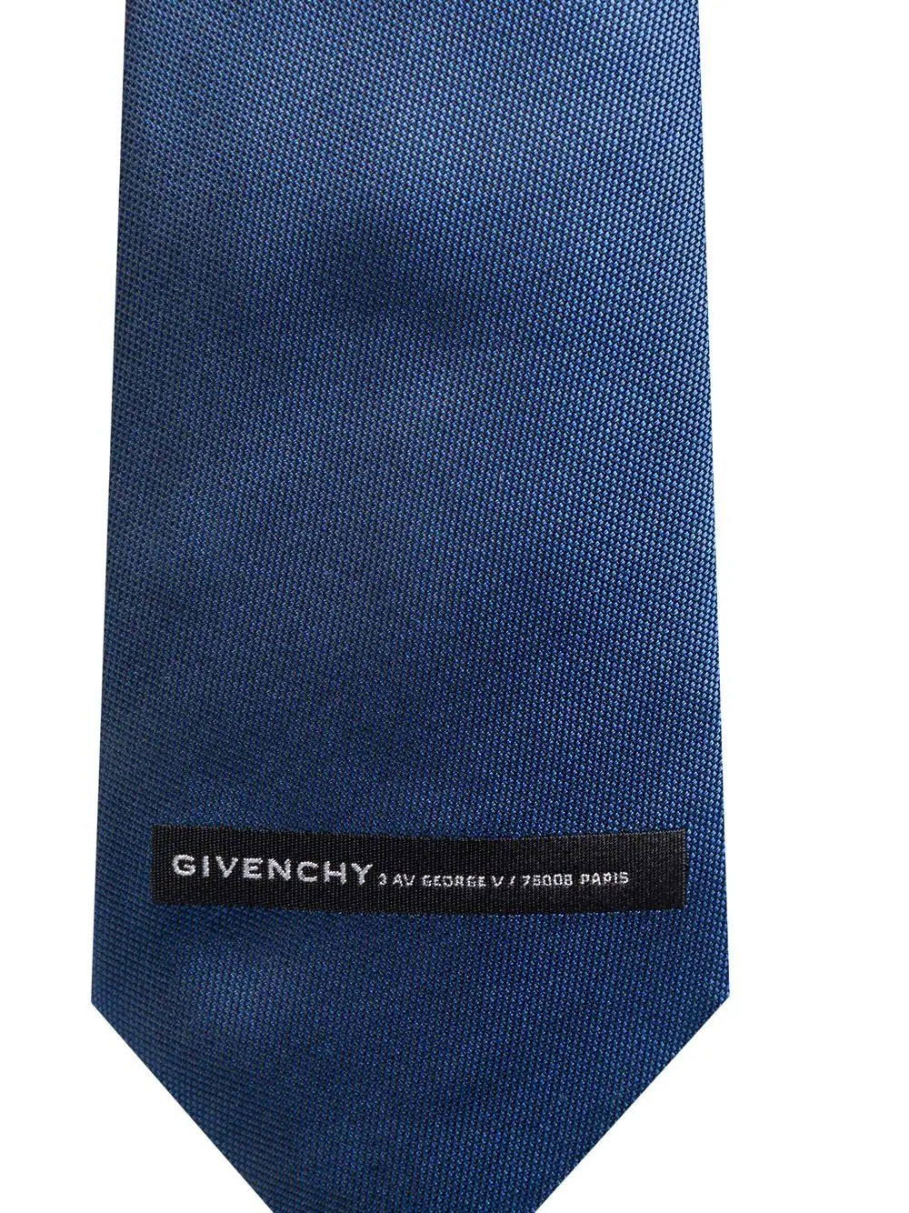 logo embroidered silk tie - 2