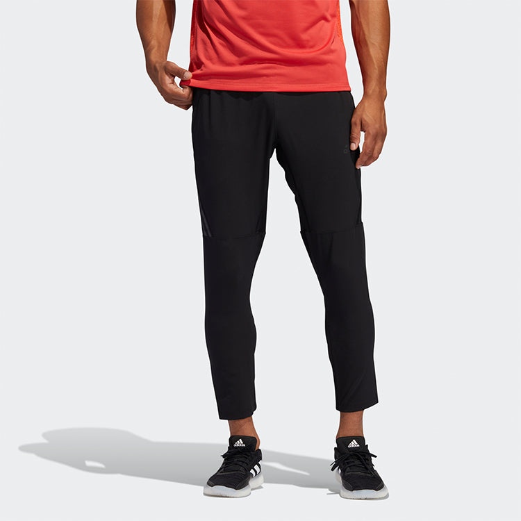 adidas Logo Printing Cone Training Pants Men's Black FJ6134 - 3