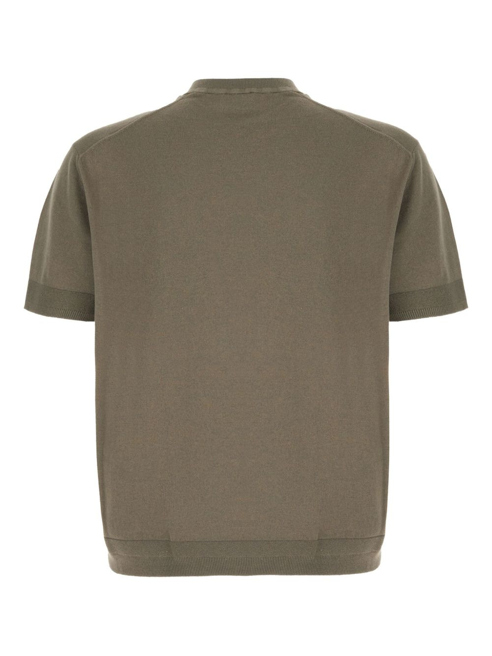 short-sleeve ribbed sweater - 2