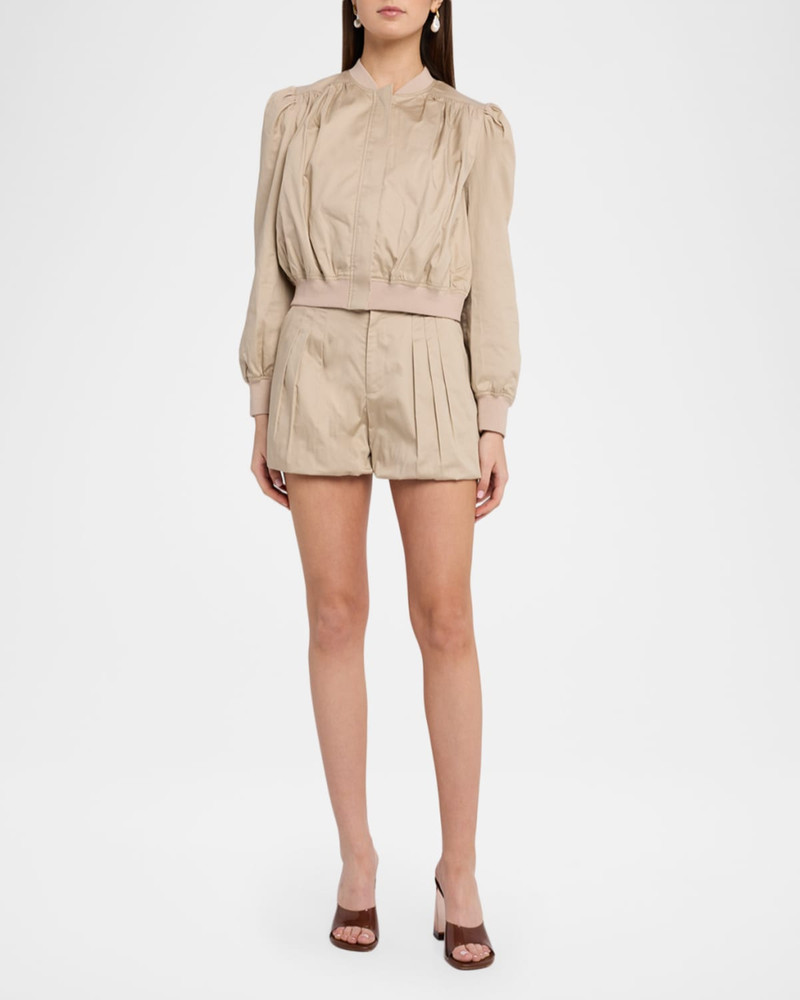 GENERATION LOVE Sariah Cotton Sateen Bomber Jacket outlook