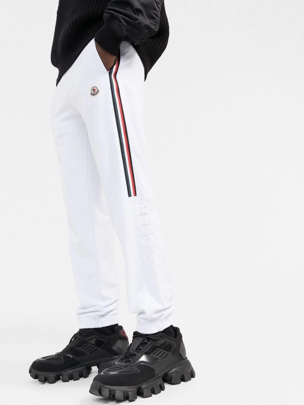 Tricolour-side stripe track pants - 3