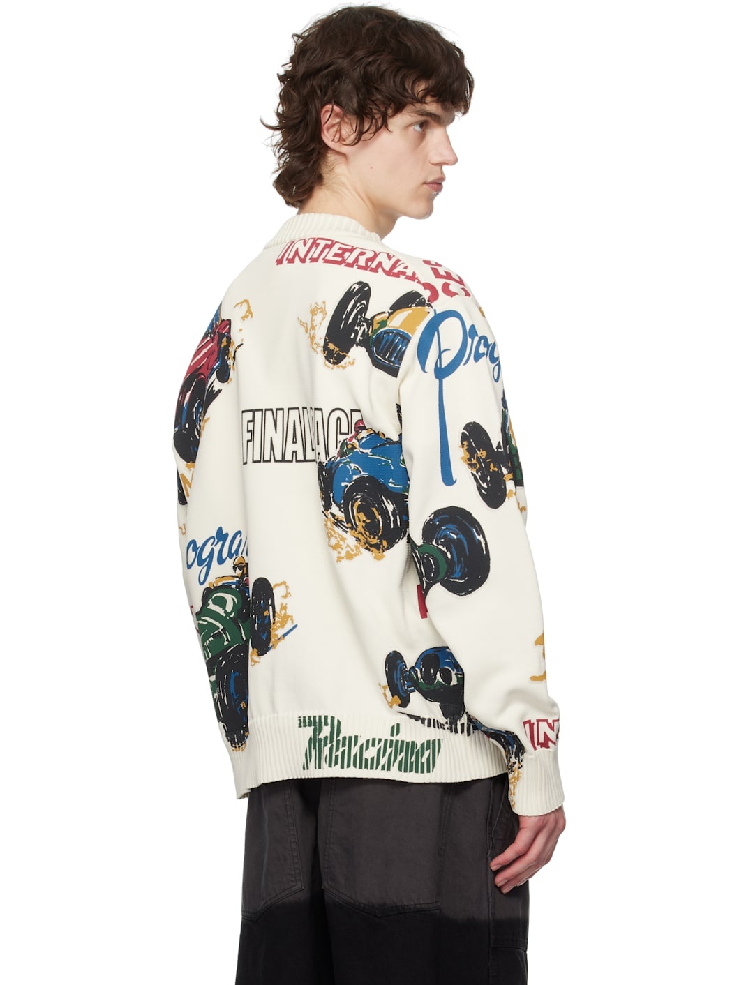 Off-White Car Race Print Sweater - 3