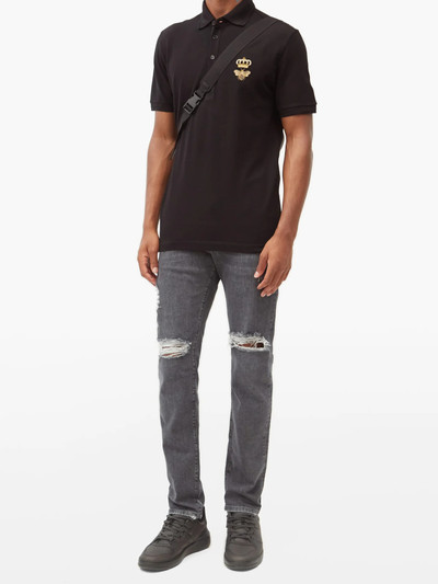 Dolce & Gabbana Distressed slim-leg jeans outlook