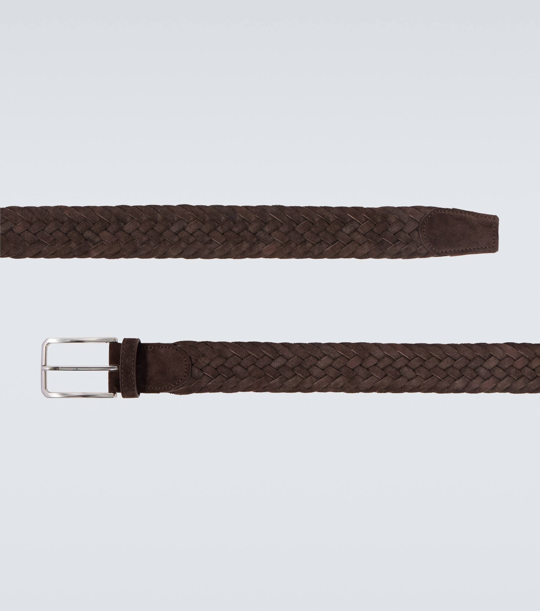Braided suede belt - 4