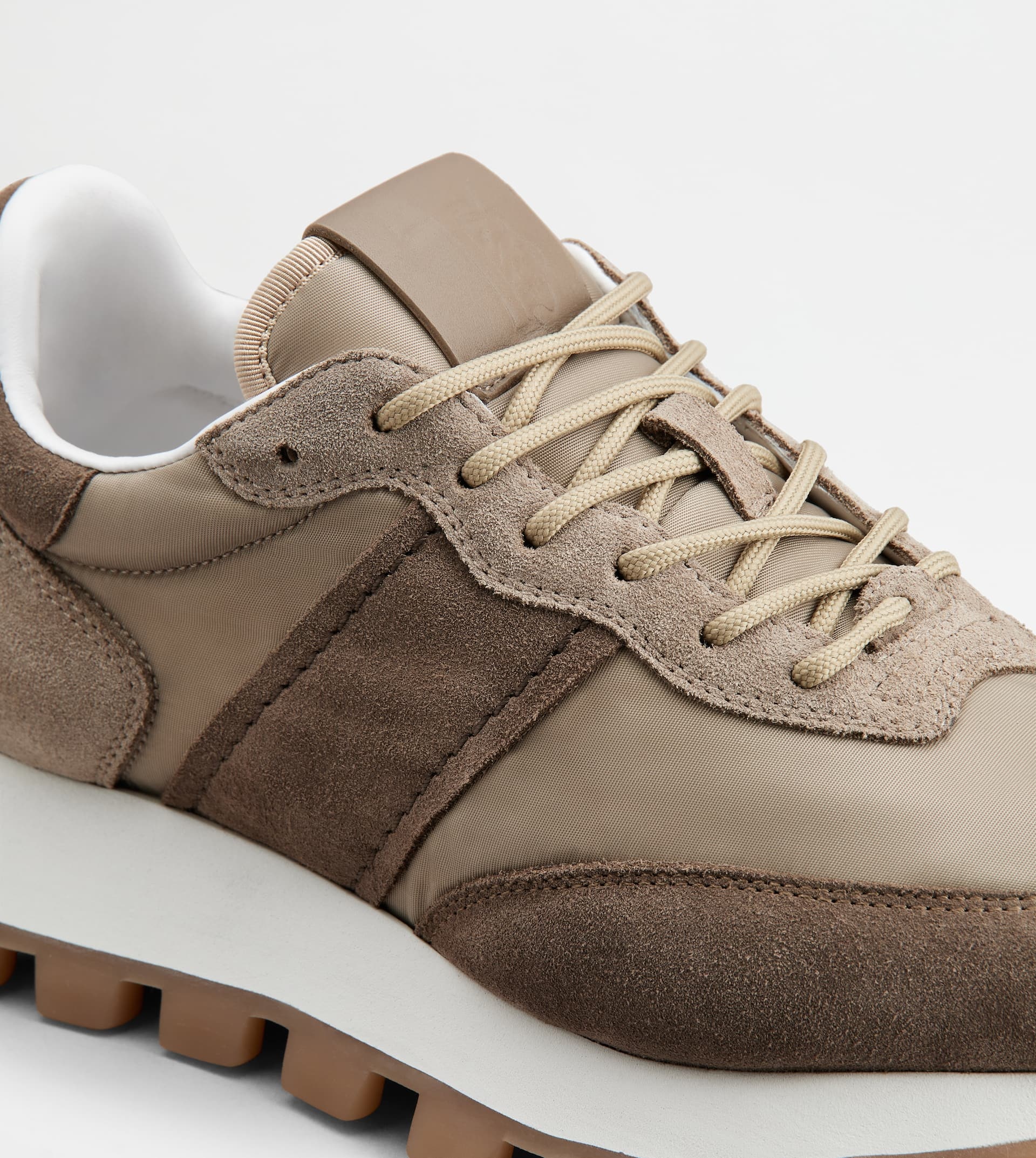 SNEAKERS TOD'S 1T IN SUEDE AND FABRIC - BROWN, BEIGE - 6