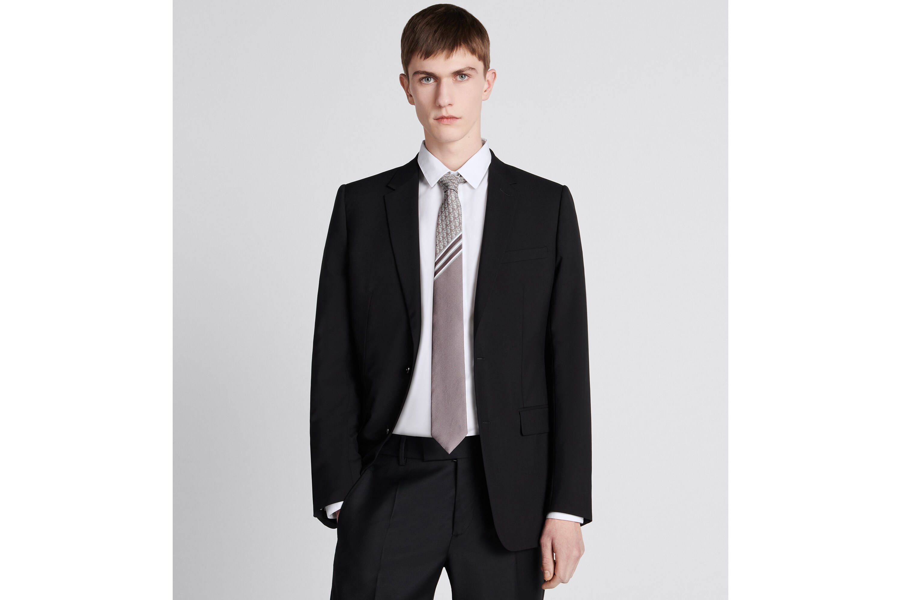 Striped Dior Oblique Tie - 3