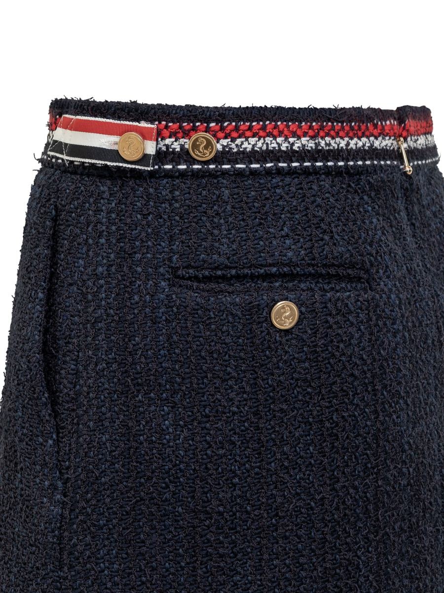 Thom Browne Rwb Skirt In Tweed - 4