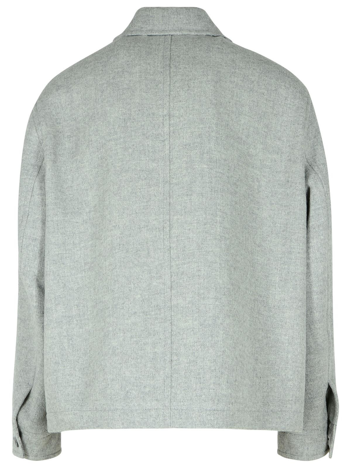 Versace Grey Wool Jacket Men - 3