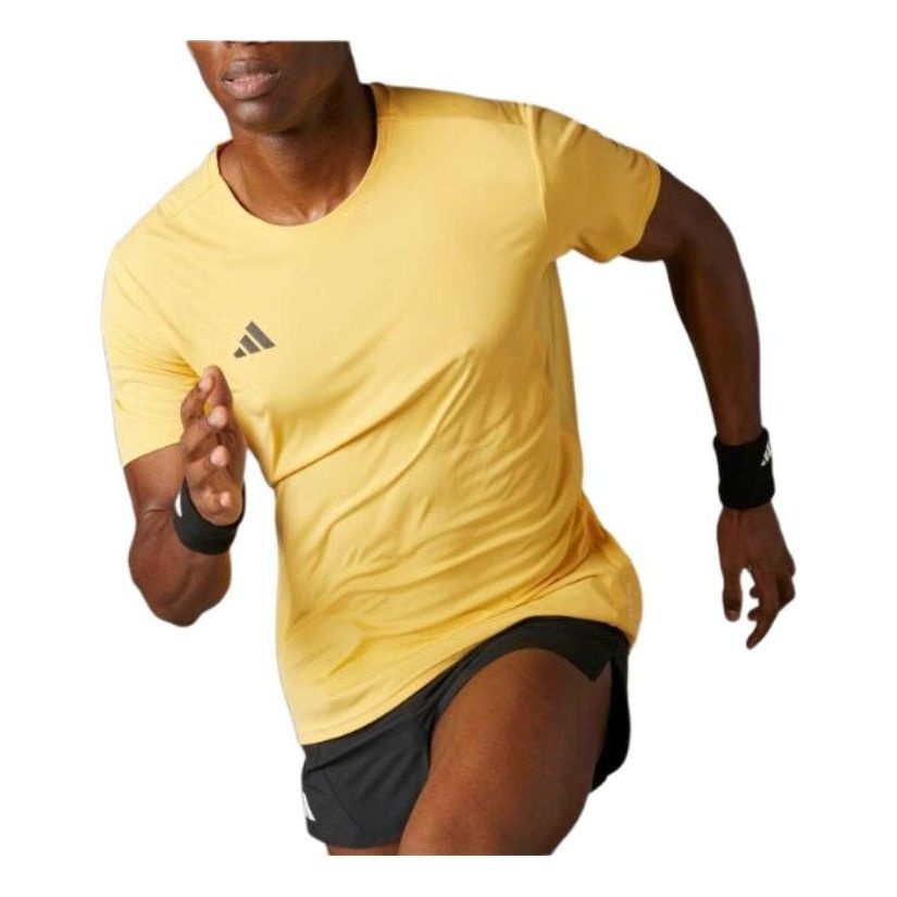 adidas Adizero Essentials Running T-shirt Asia Sizing 'Yellow' IR7126 - 1