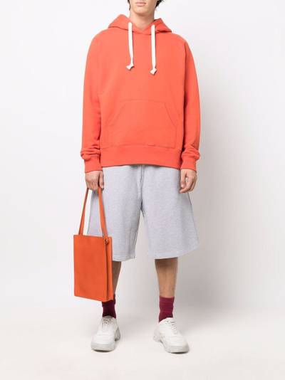 Studio Nicholson cotton drawstring hoodie outlook