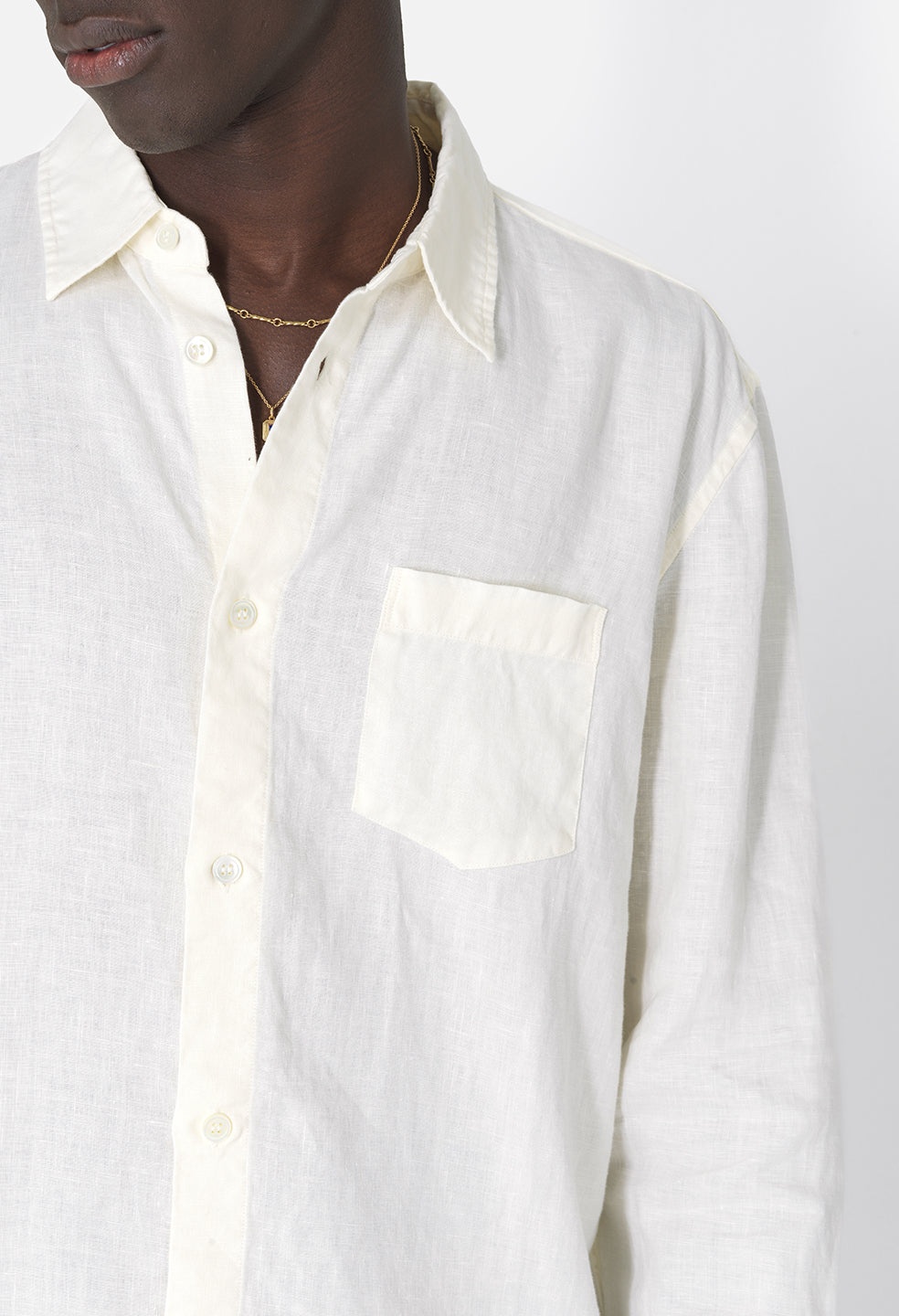 LINEN CLOAK BUTTON UP - 2