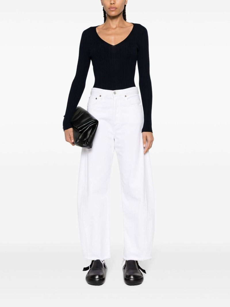 Theory V-neck rib knit top outlook