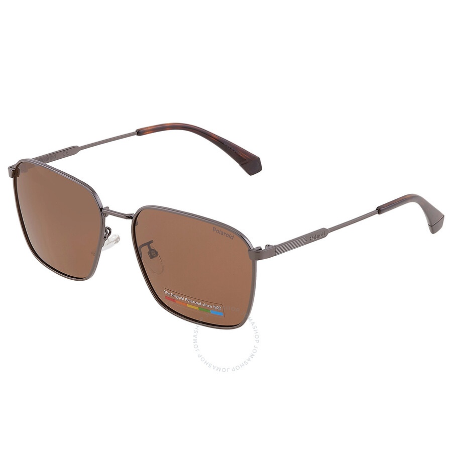Polaroid - Polaroid Polarized Bronze Square Men's Sunglasses PLD 4120/G/S/X 0KJ1/SP 59 - 3