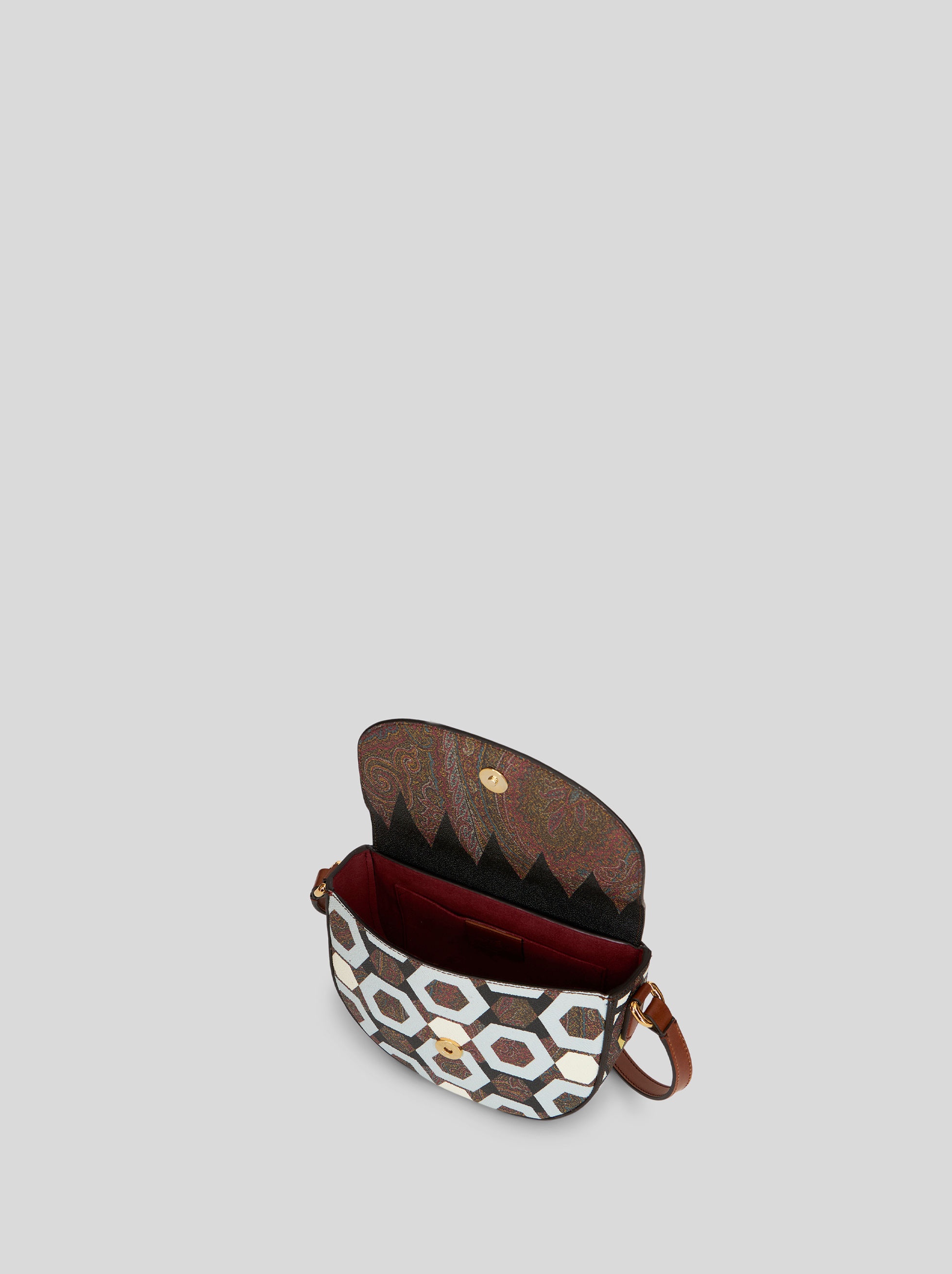 SMALL PAISLEY CROSSBODY BAG WITH GEOMETRIC PRINT - 4