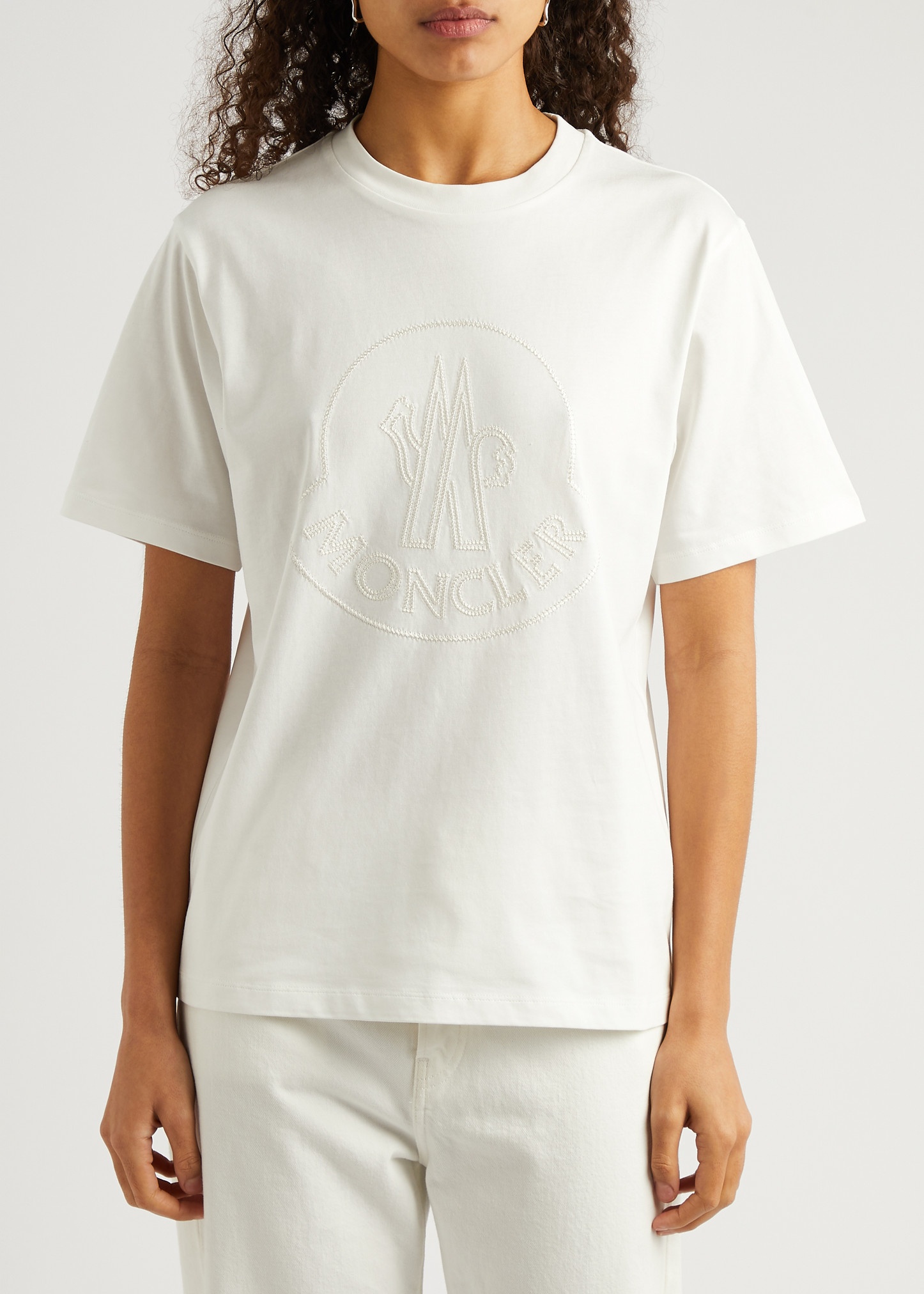 Logo-embroidered cotton T-shirt - 2