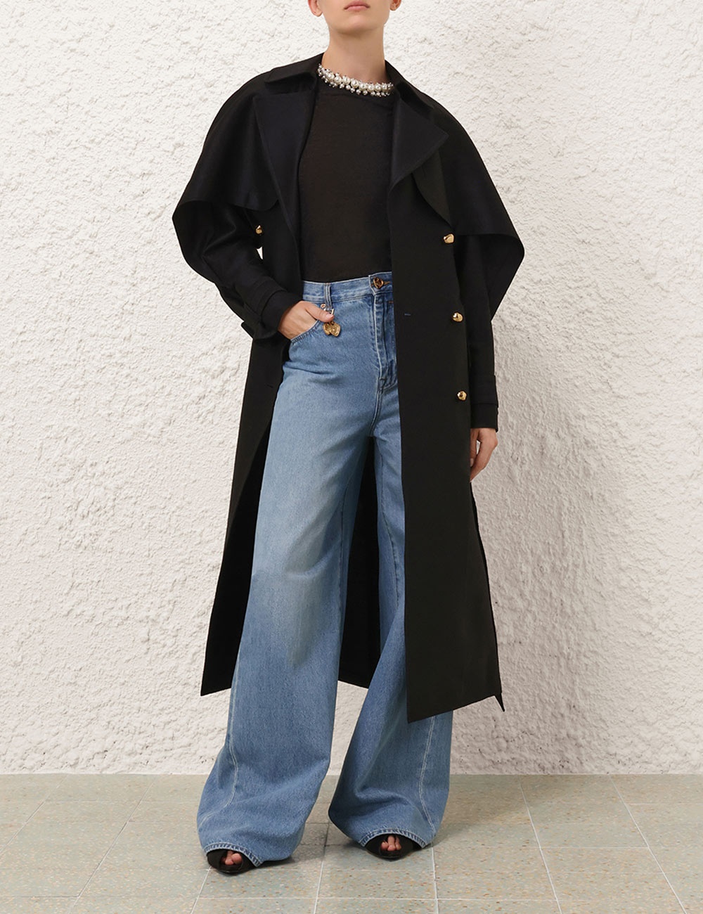 CAPE TRENCH COAT - 7