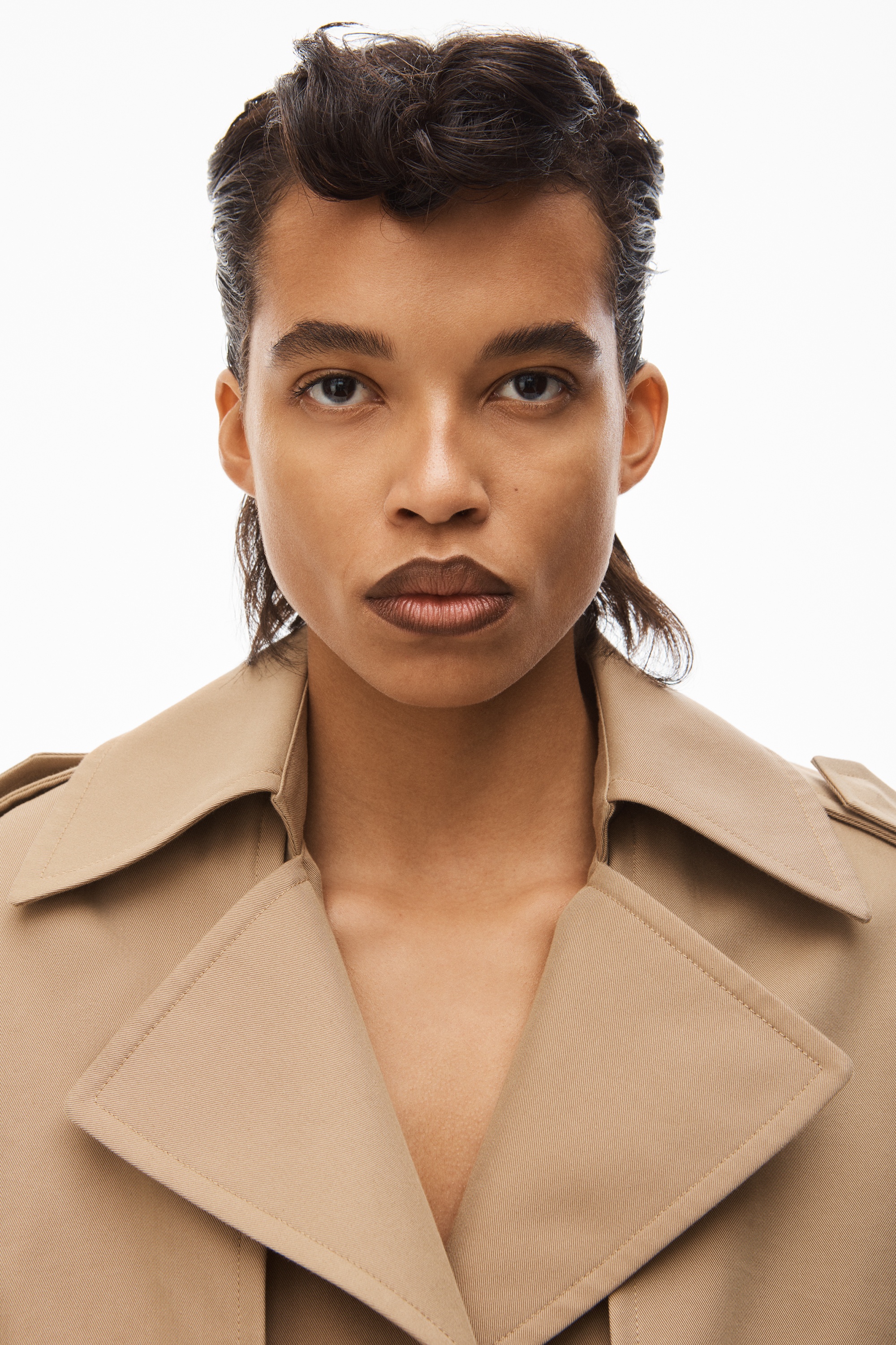 LOGO TRENCH COAT IN COTTON TAILORING - 4