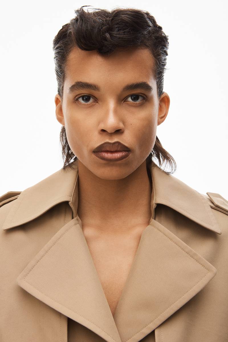 LOGO TRENCH COAT IN COTTON TAILORING 4