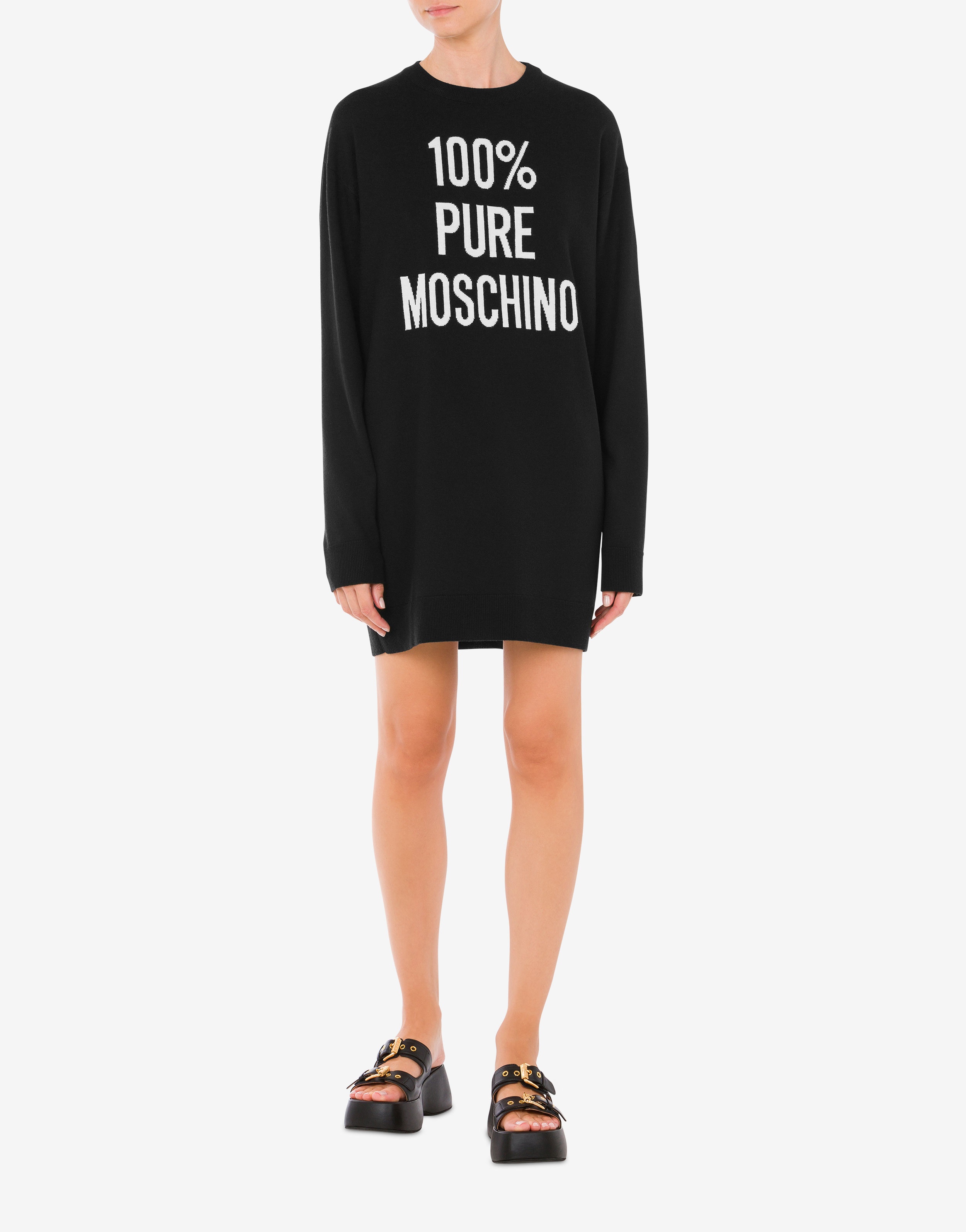 100% PURE MOSCHINO WOOL DRESS - 2