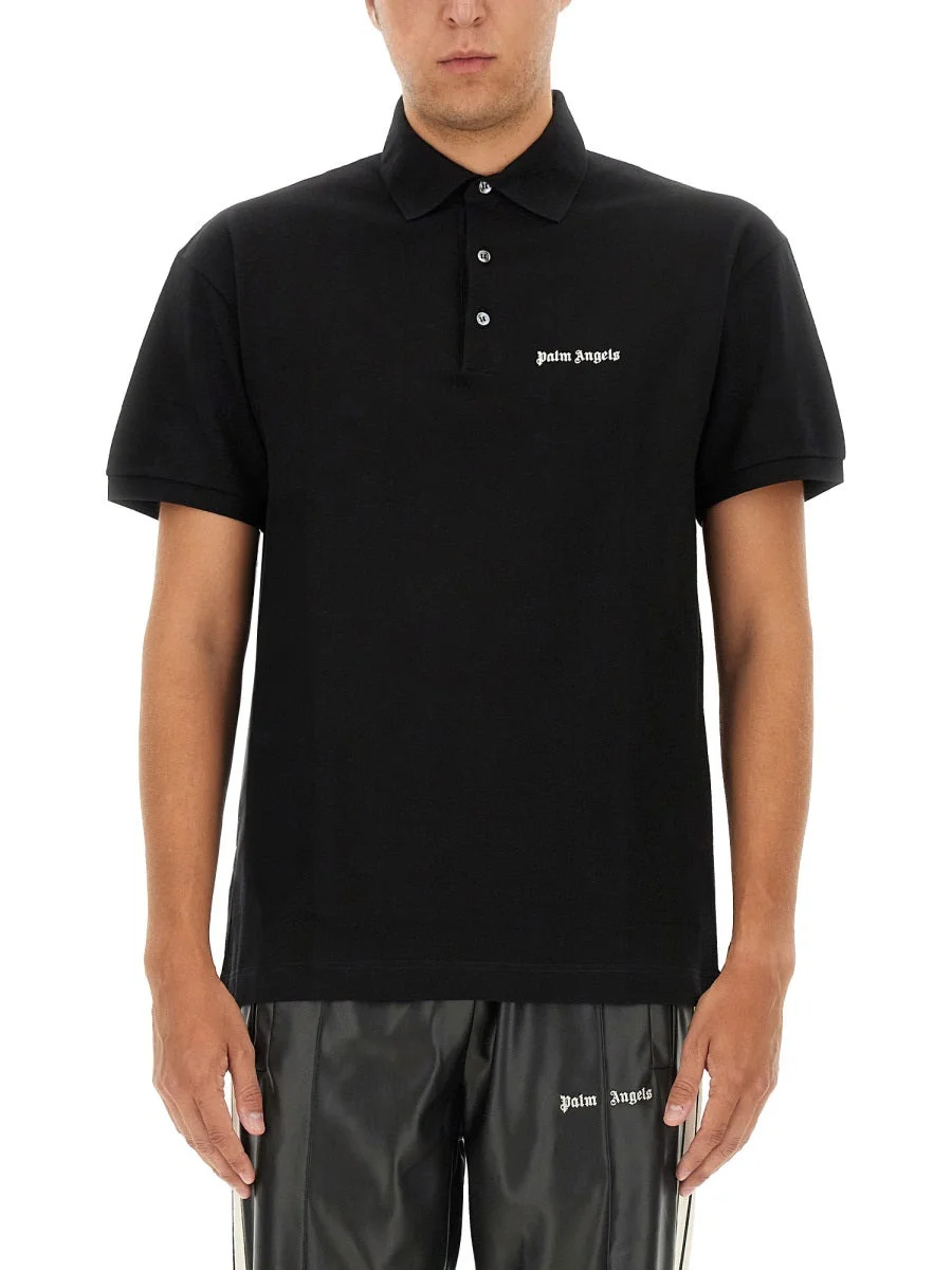 Palm Angels Men Polo With Logo - 1