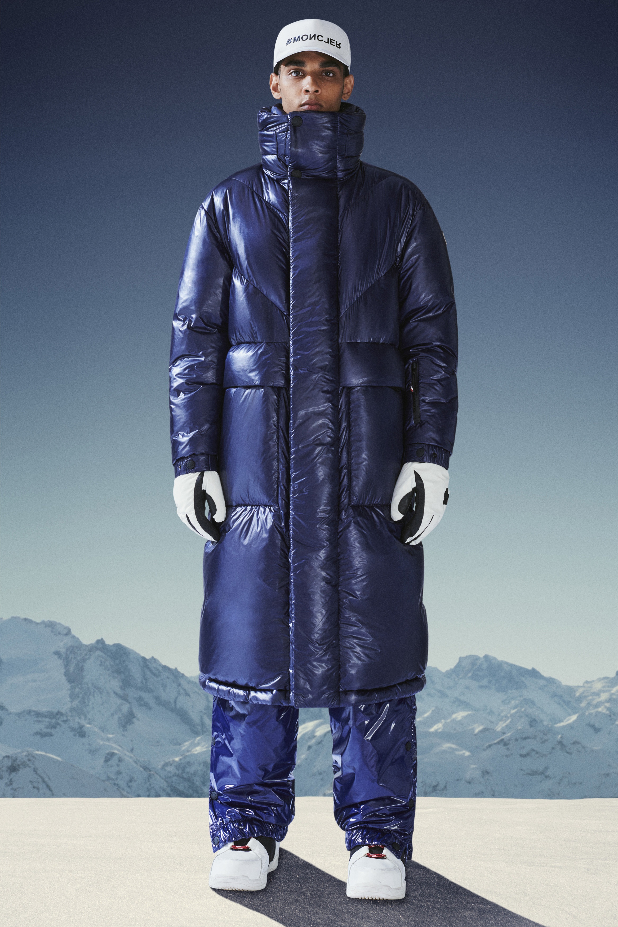 Moncler Allex Long Down Jacket | REVERSIBLE