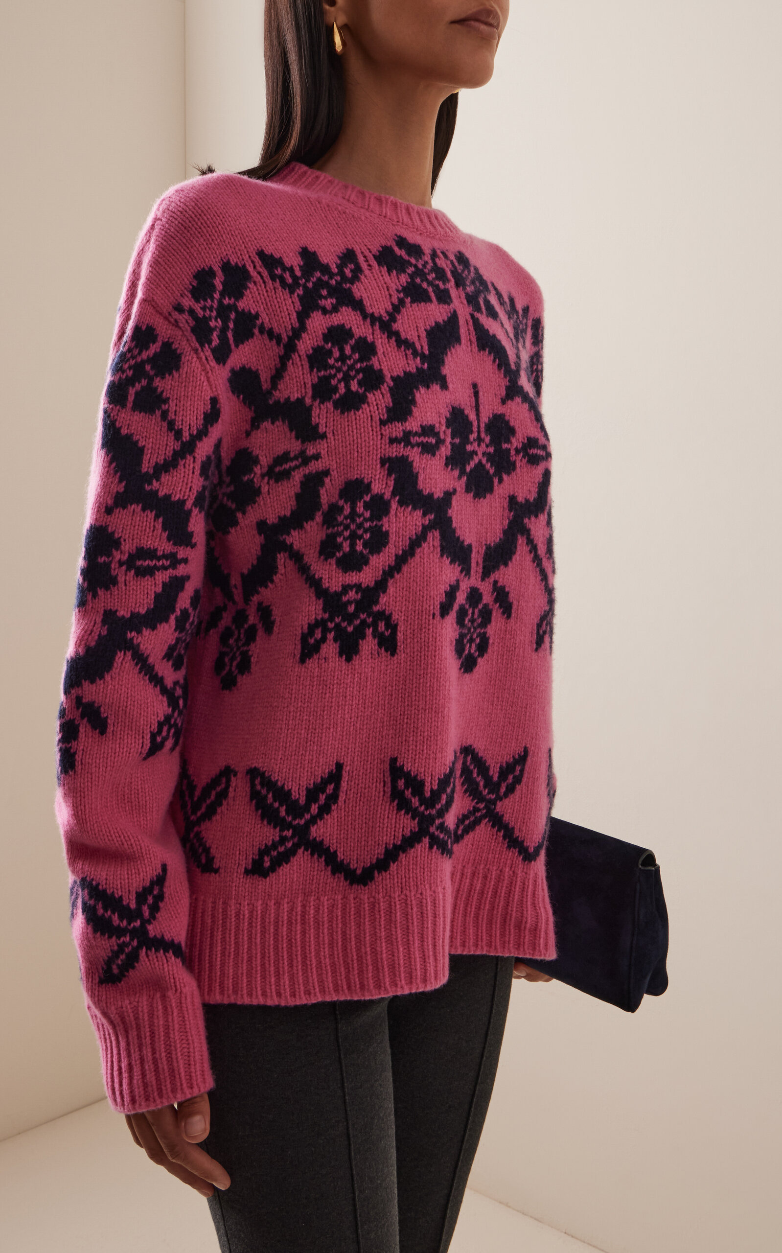 Georgia Fair Isle Wool Sweater pink - 2