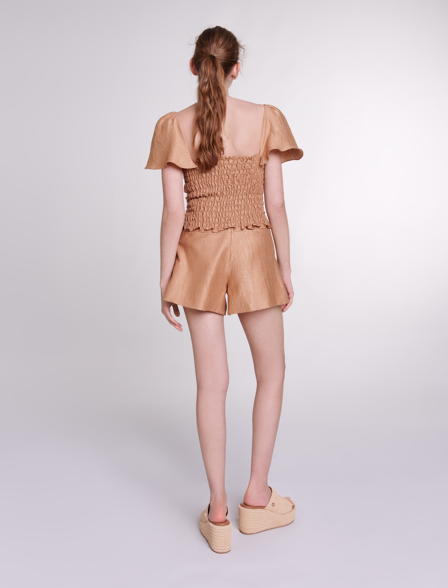 Ruffled linen top - 3