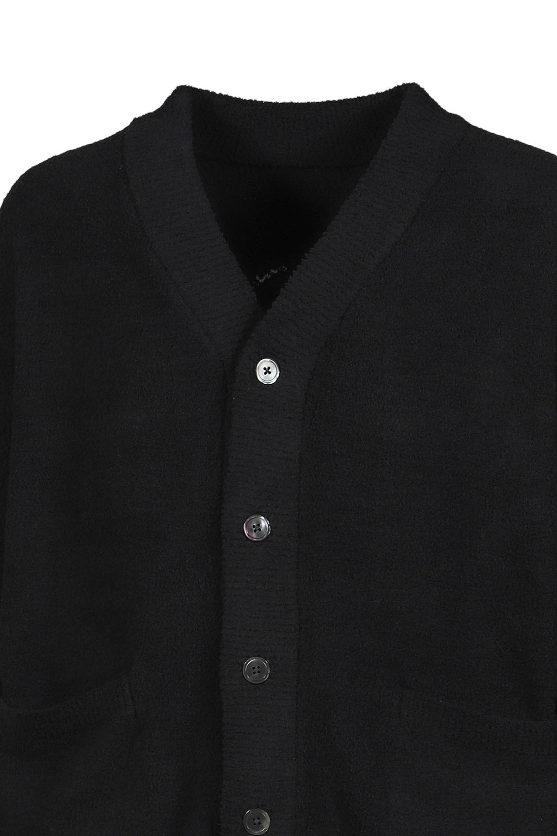 LOUNGE CARDIGAN / BLK X WHT - 4