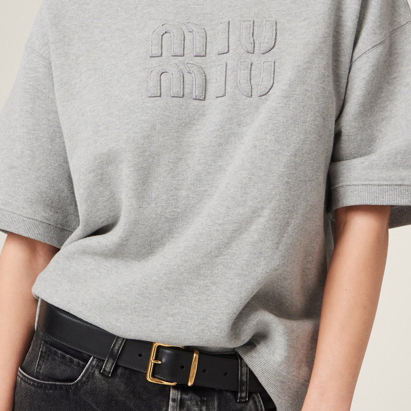 Embroidered cotton sweatshirt 4