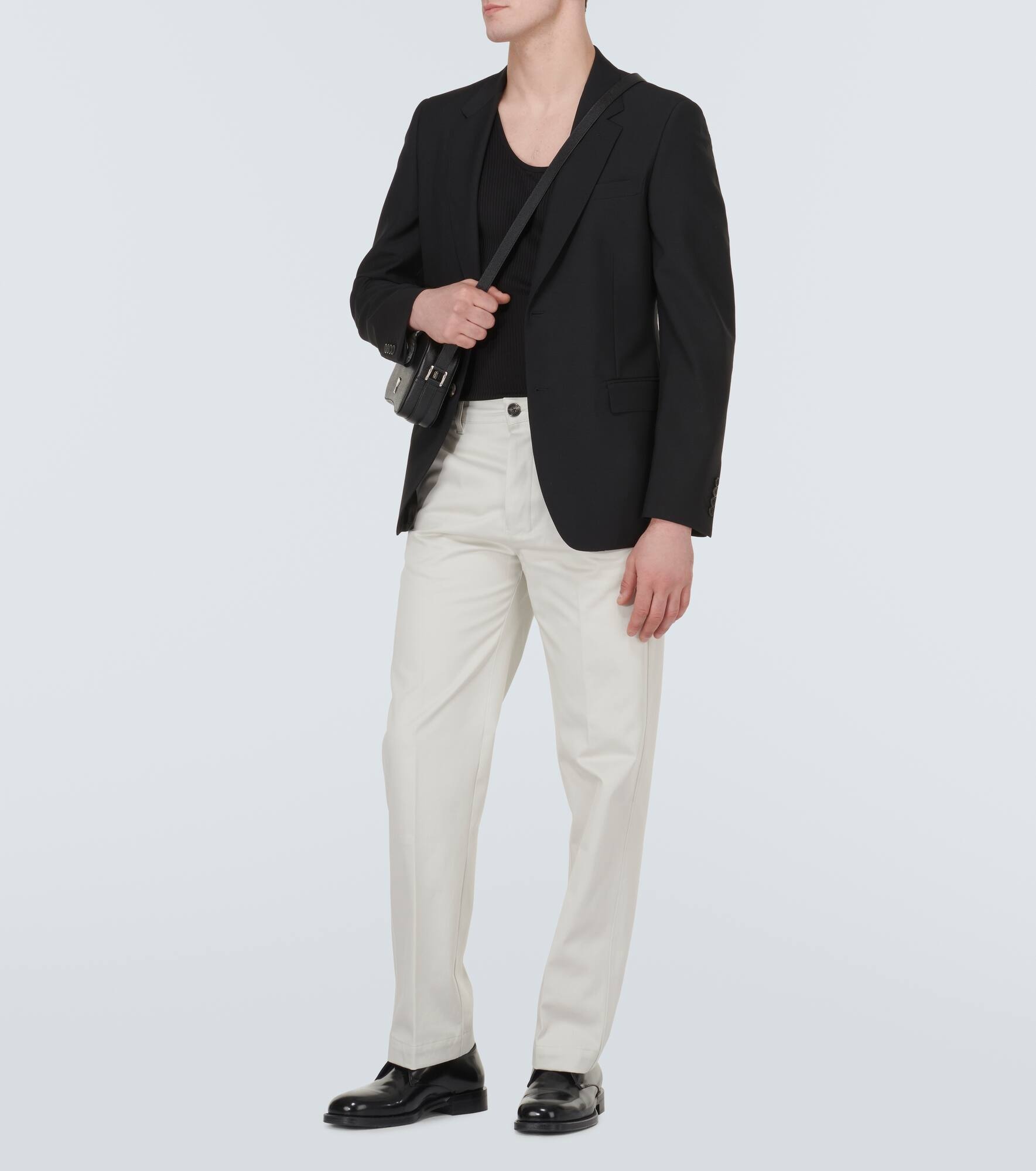 Straight cotton satin chinos - 2