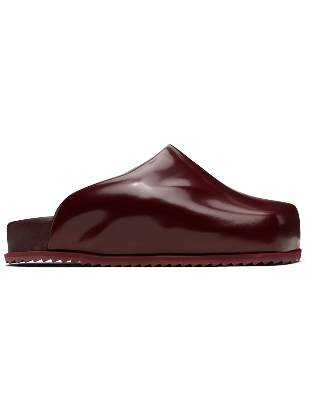 Burgundy Truck Slide Loafers - 1