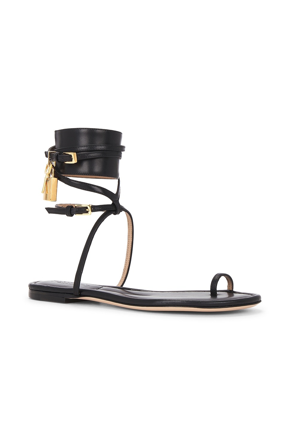 Soft Calf Ankle Wrap Sandal - 2