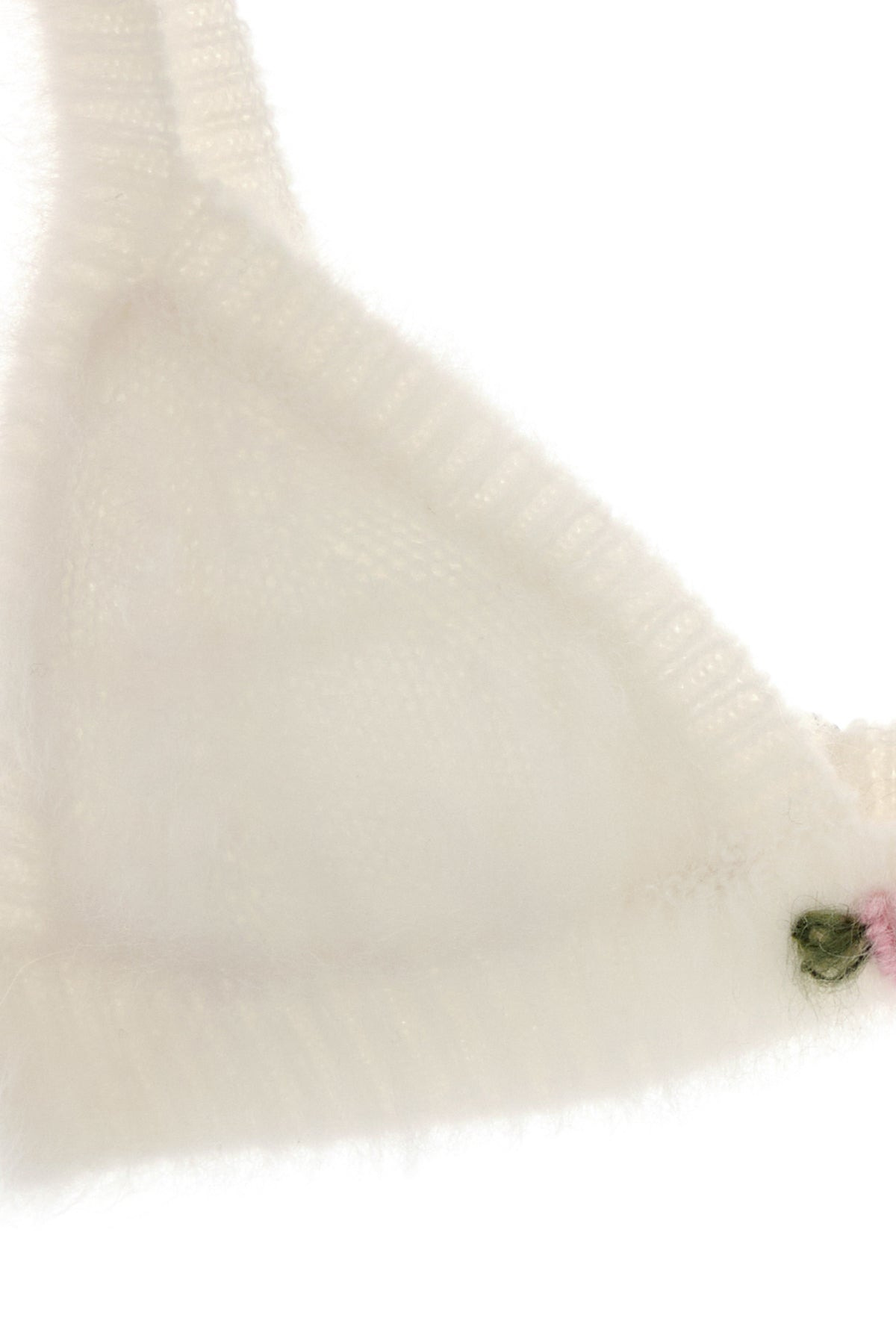 White mohair blend bra - 3