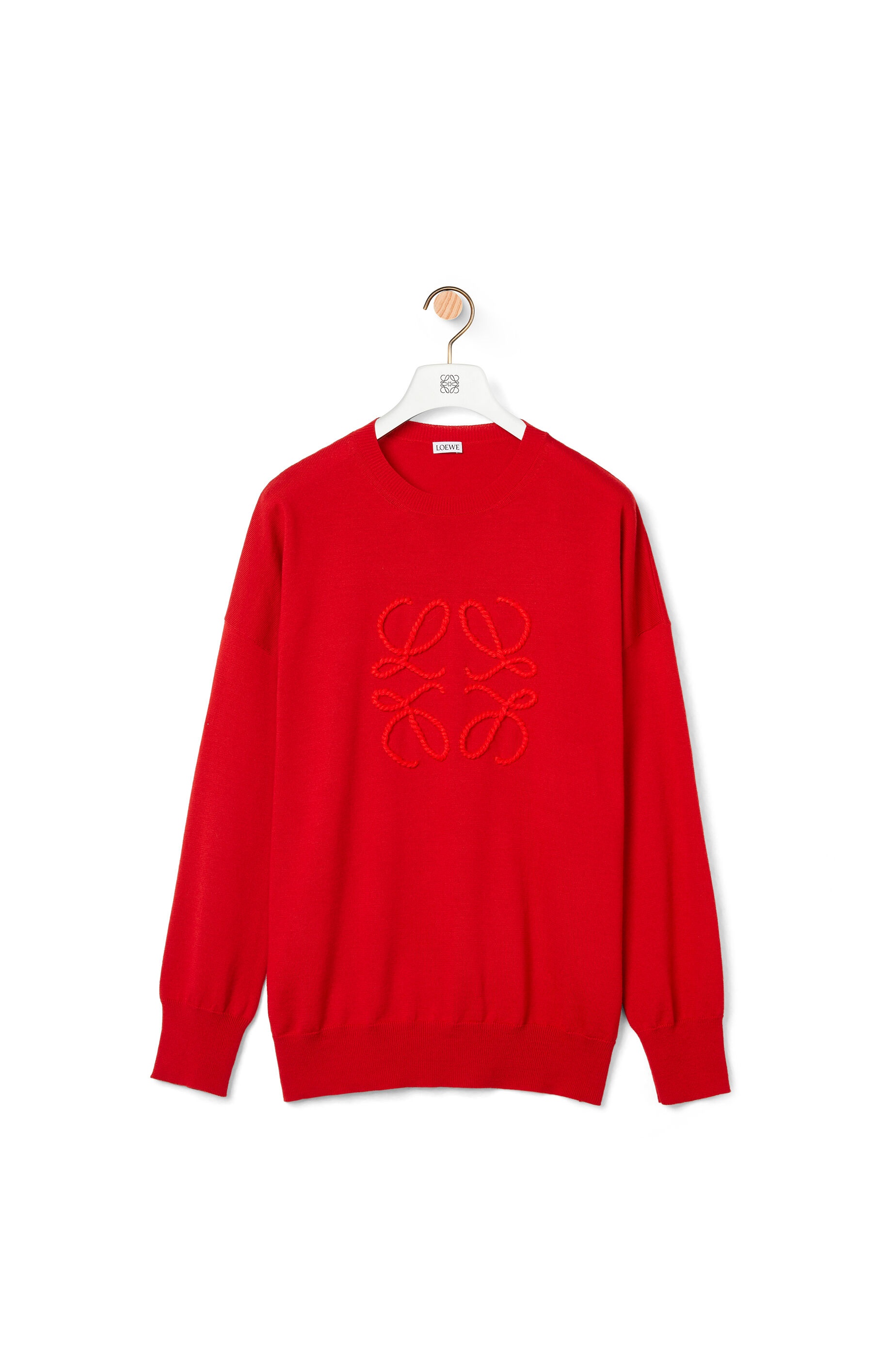 Anagram stitch sweater in wool and cashmere - 1