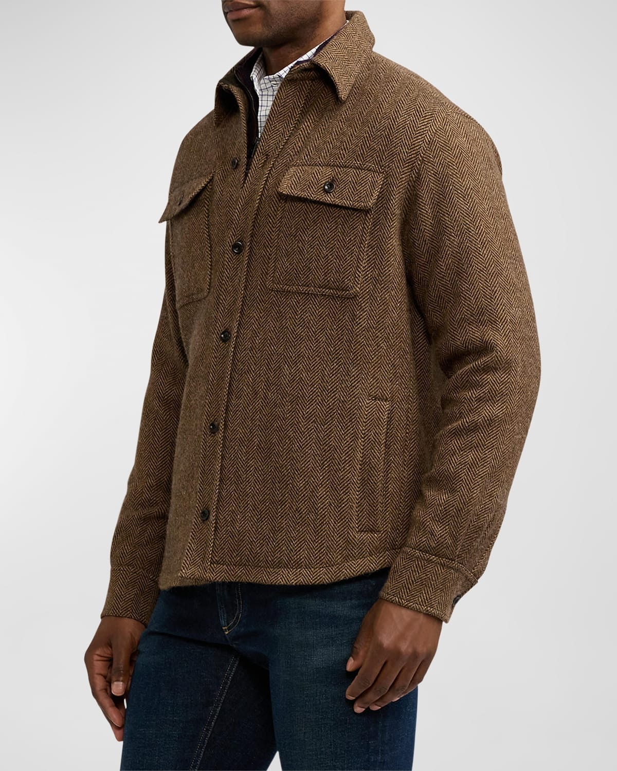 Men's Wool-Cashmere Overshirt - 6