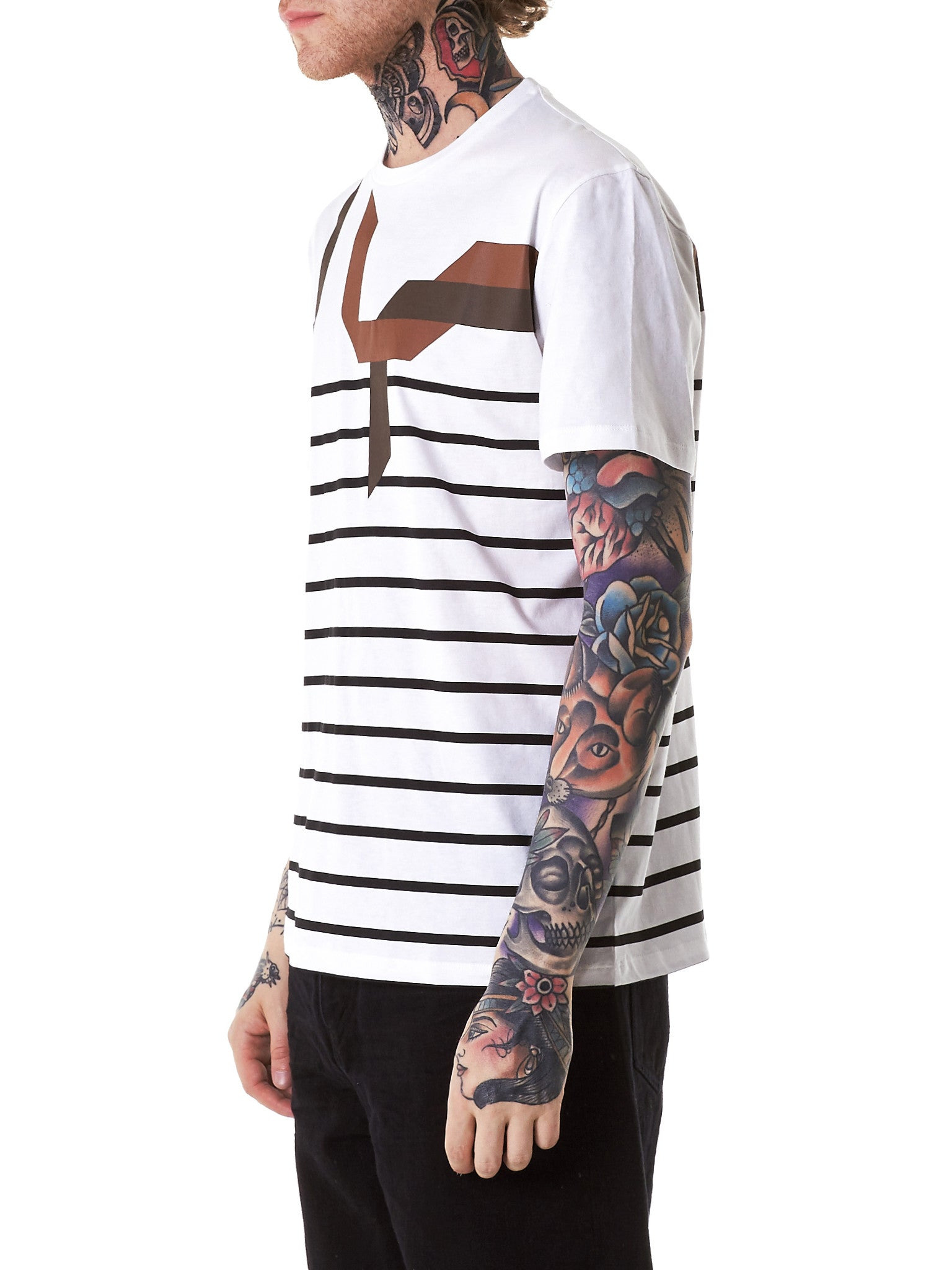 Striped Graphic Tee - 2