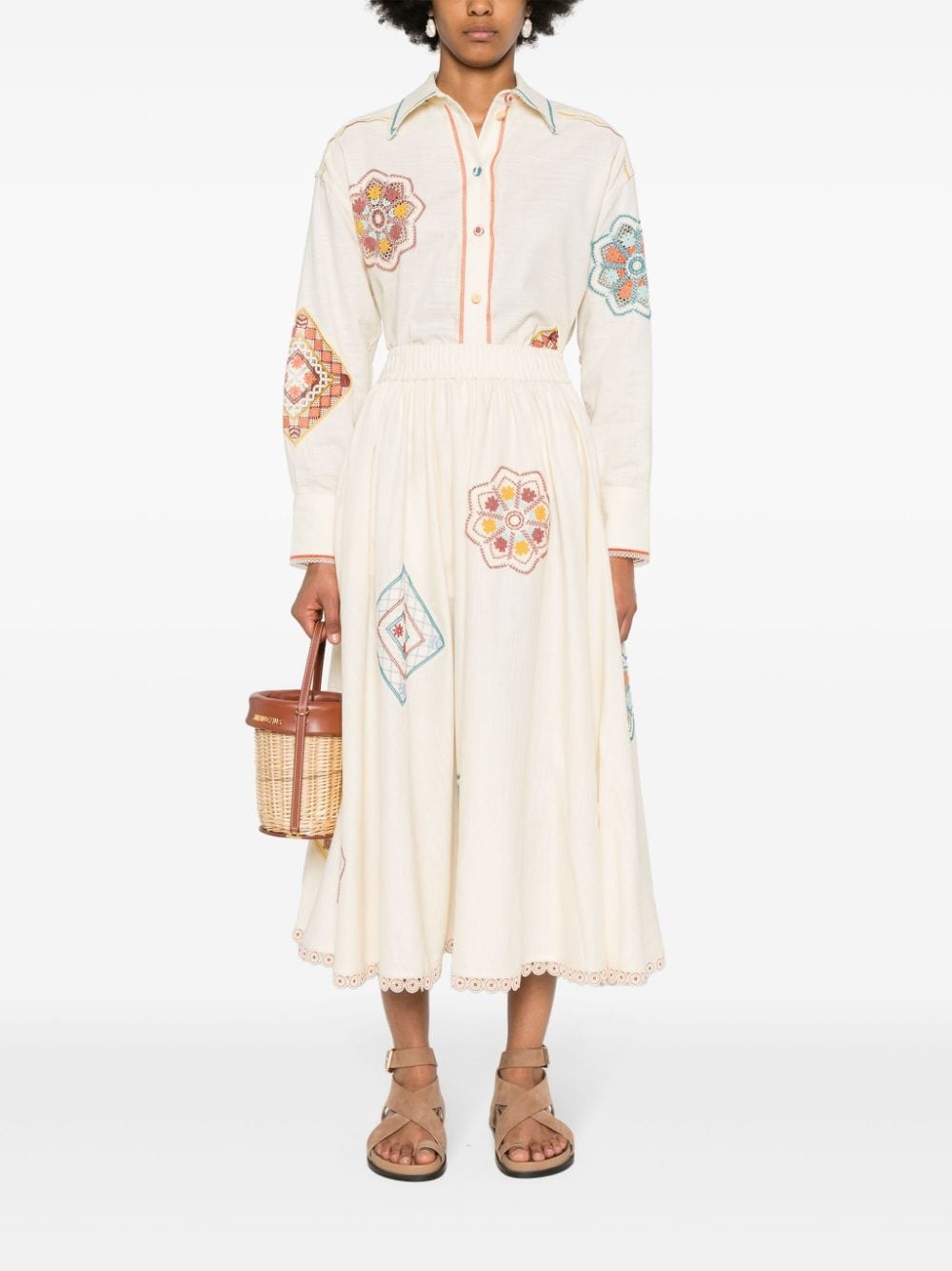 Ottie crochet-trim shirt - 2