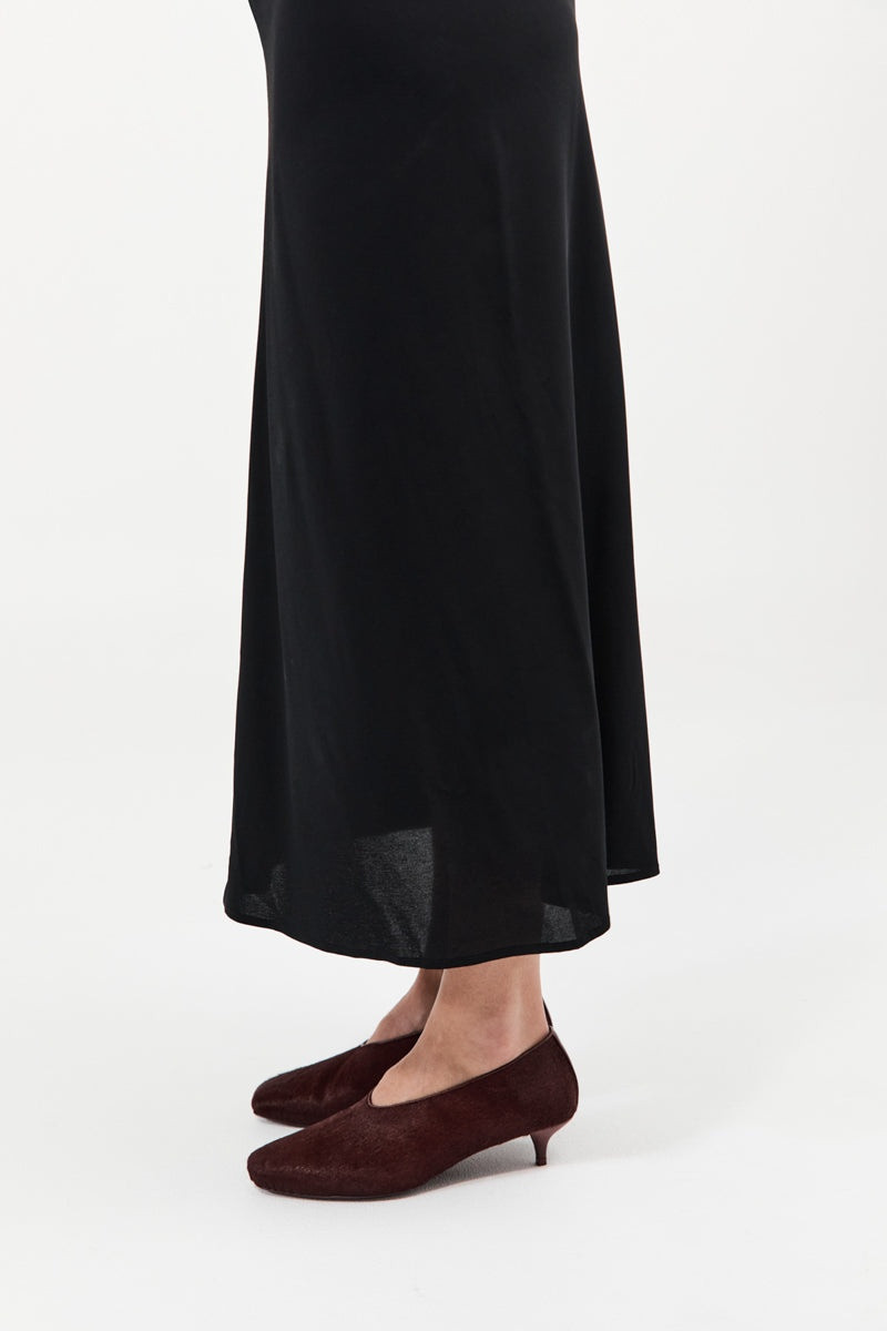 Pony Hair Glove Heel - Plum 7