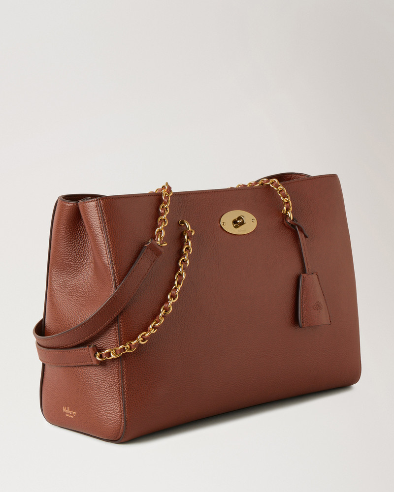 Lily Chain Tote Oak Two-Tone Small Classic Grain 4
