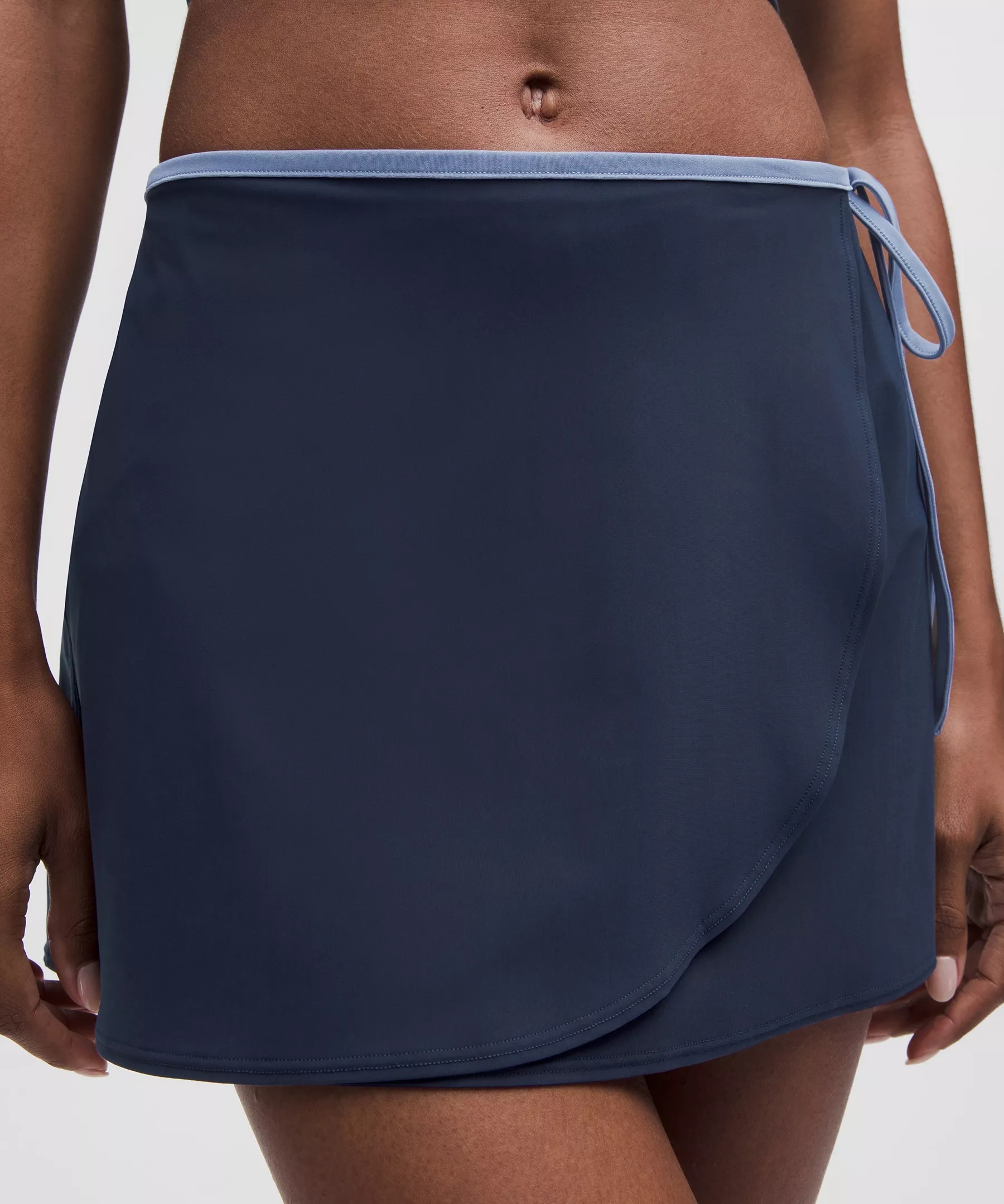 Wrap-Front Mid-Rise Tennis Skirt - 5