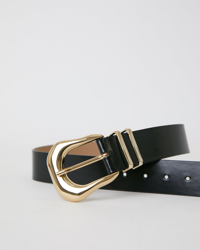CAMI NYC B-LOW THE BELT KODA MOD BELT BLACK GOLD outlook