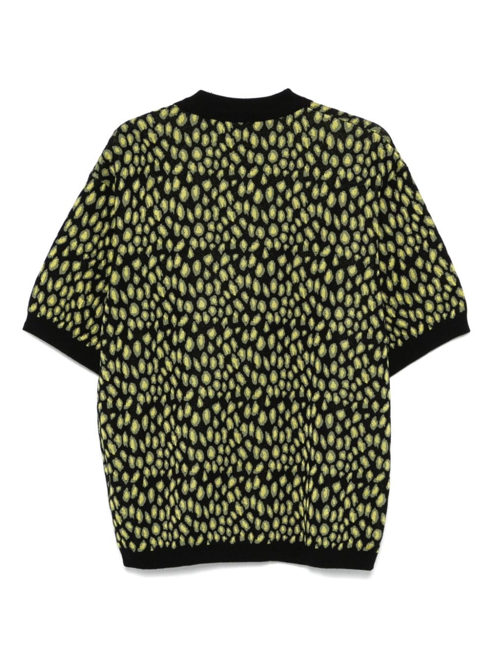leopard-jacquard polo shirt - 2
