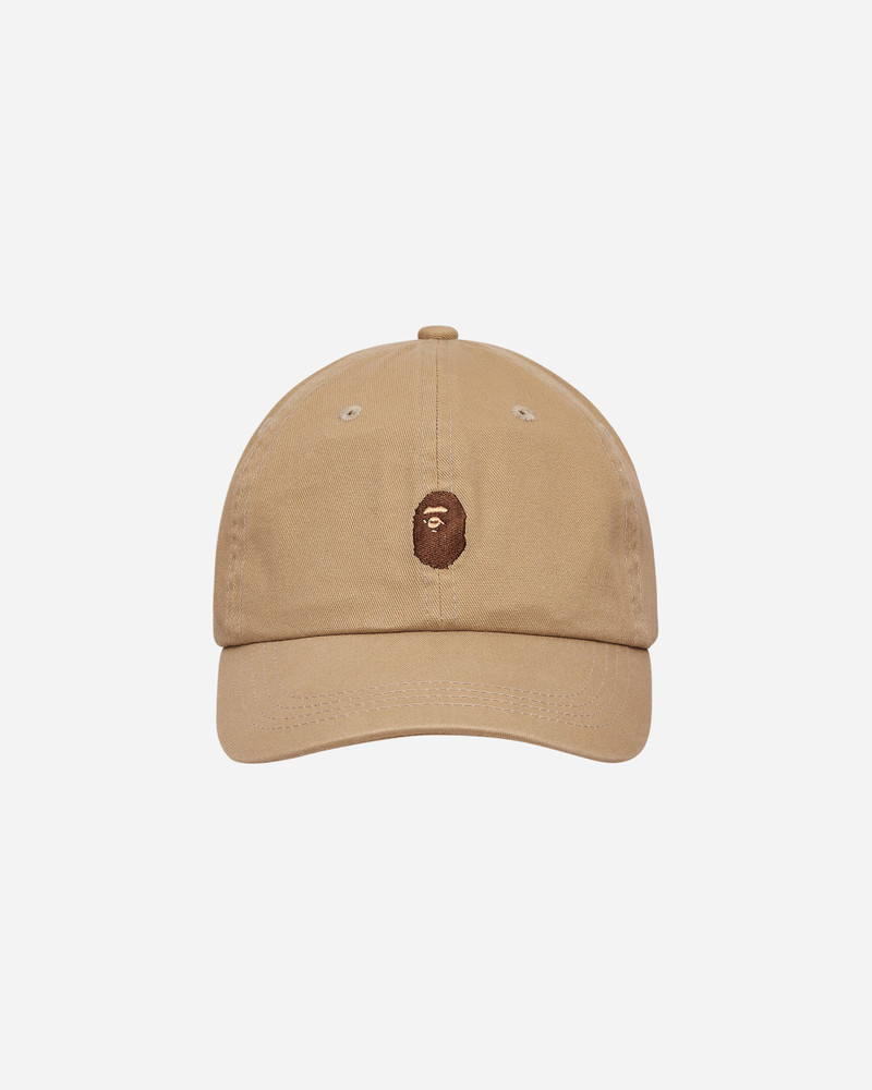 A BATHING APE® Ape Head One Point Panel Cap Beige outlook