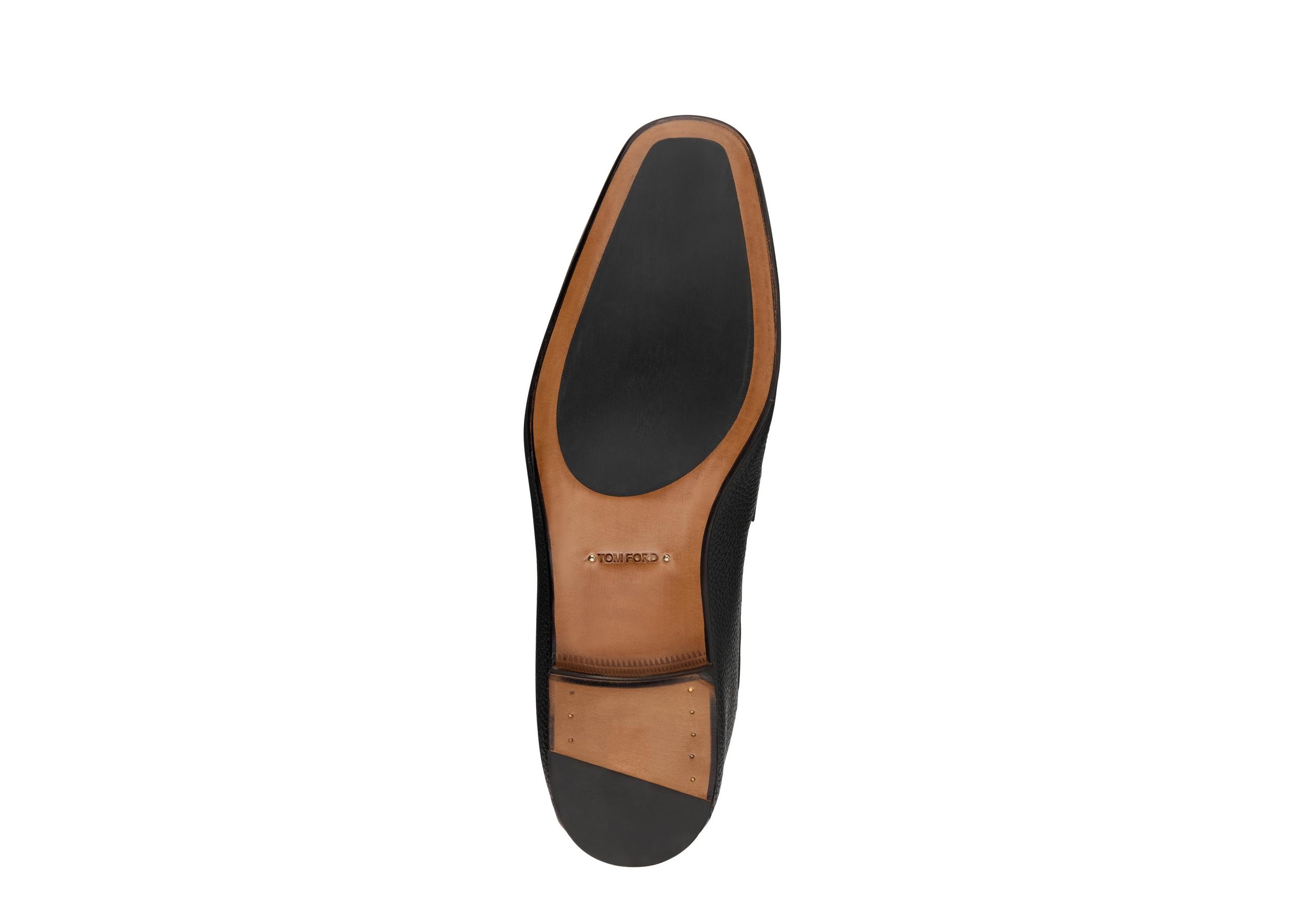 GRAIN LEATHER SEAN TWISTED BAND LOAFER - 4