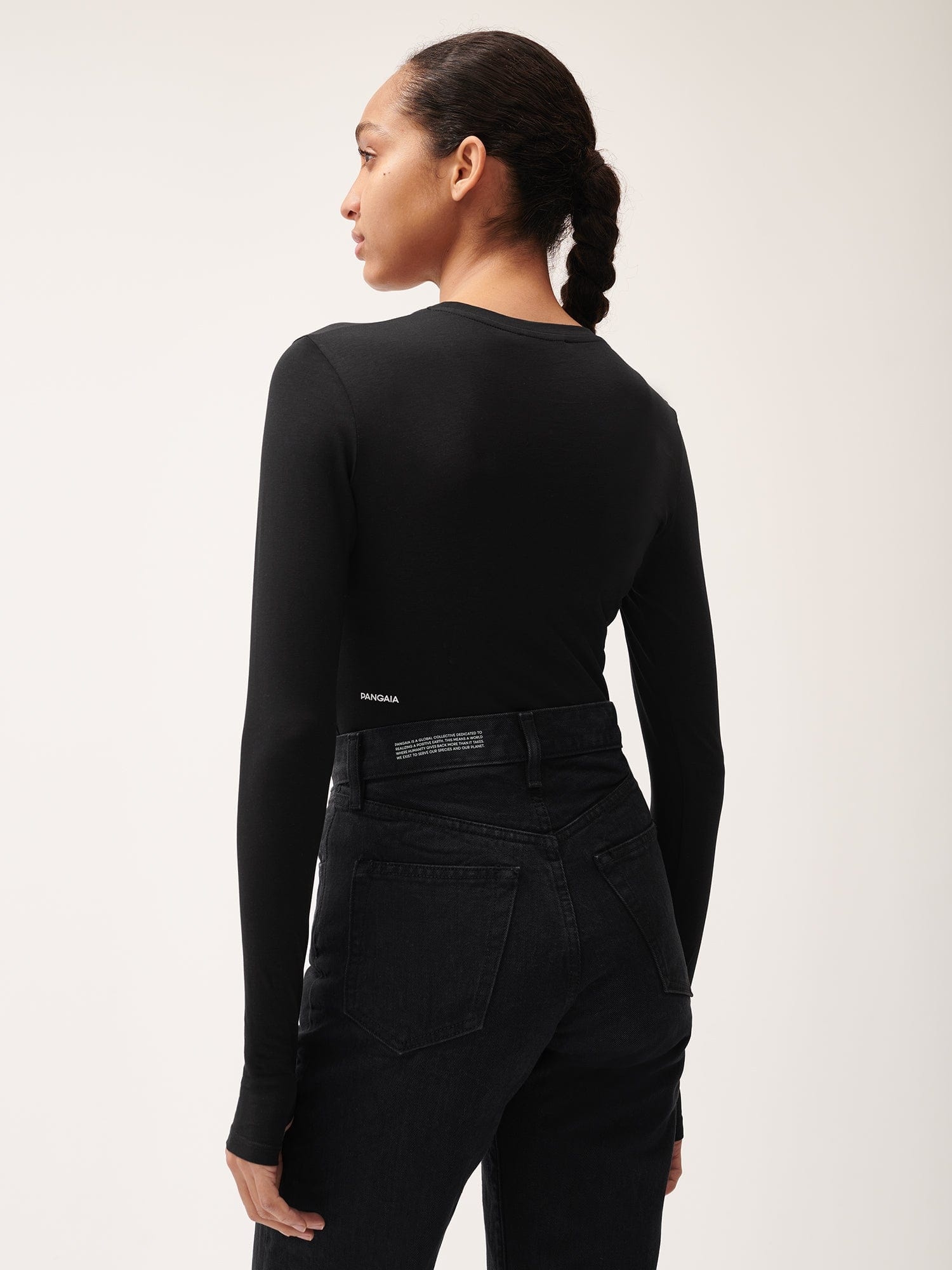 Women's 365 Cotton-Stretch Long-Sleeved Top - Black - 3