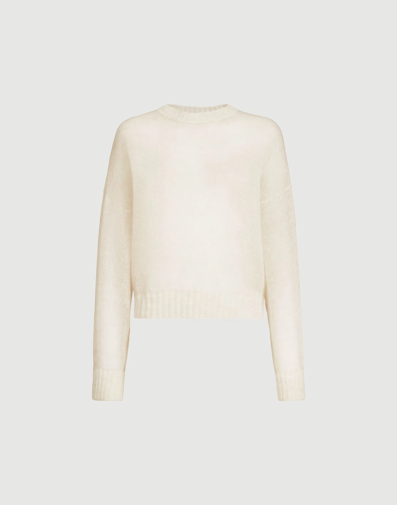 Mohair and wool sweater with monili - 1