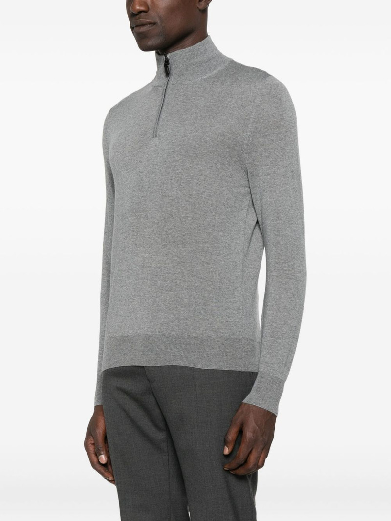 zip-neck wool sweater 3