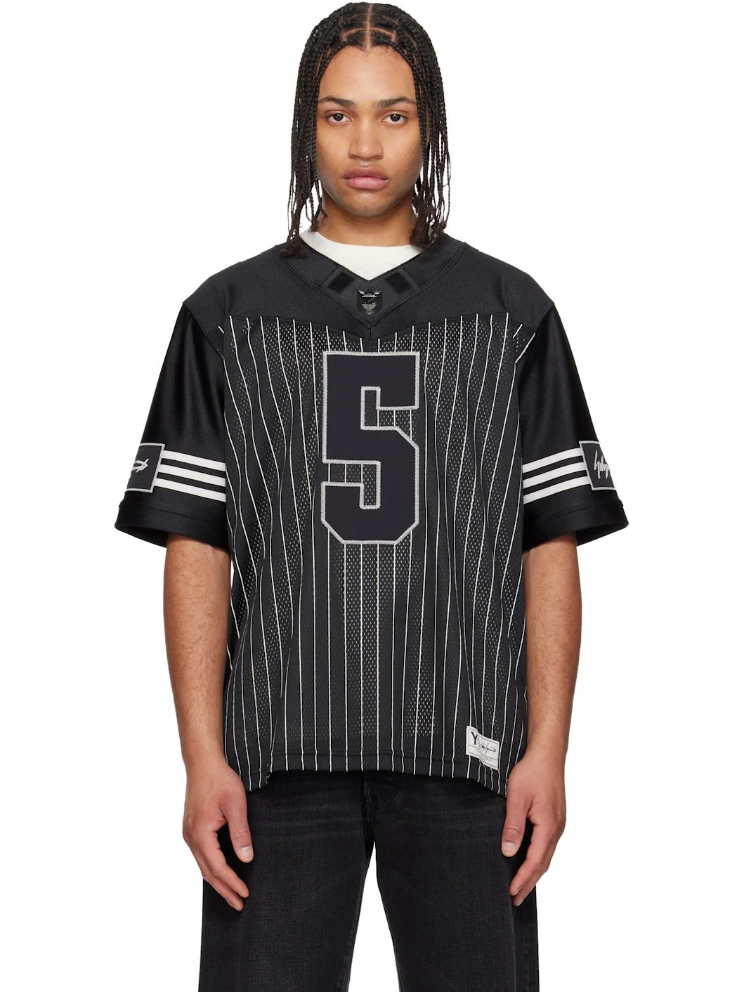 Black Garret Wilson Football Short Sleeve Jersey - 1